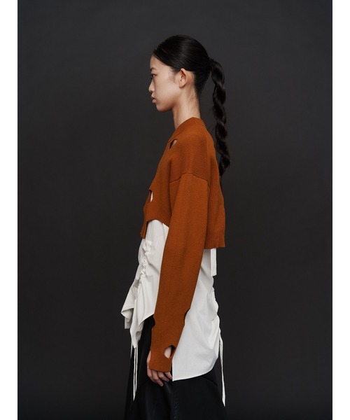 UN3D.（アンスリード） キャミソール HEM GATHER SH CAMISOLE / ヘム