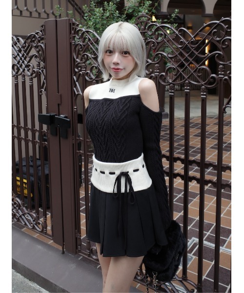 Darich（ダーリッチ） ワンピース ショルダーオープンニット