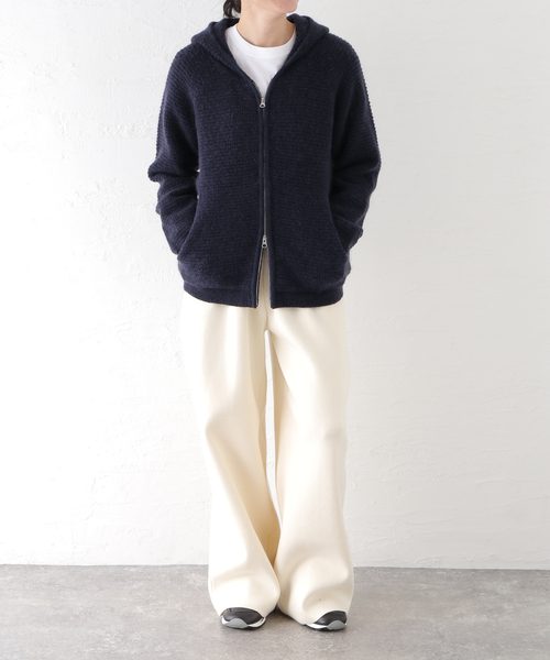 PULP/417EDIFICE パーカー PULP / モヘヤブレンドニット ジップアップ