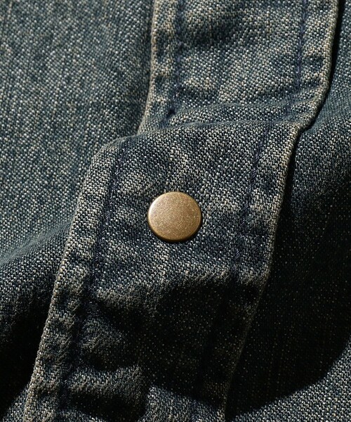 BEAMS+（ビームスプラス） シャツ ダブルダイ デニム ウエスタン