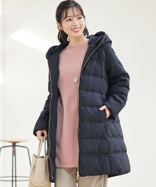 Tiaclasse ダウンコート ダウンジャケット フード裏エコファーダウン