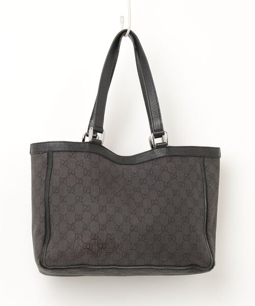 GUCCI（グッチ） GGキャンバス トートバッグ - ブラック レディース