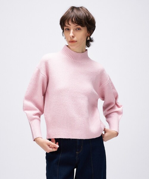 cloenc（クロエンス） ニット セーター 「手洗い可」ラメハイネック