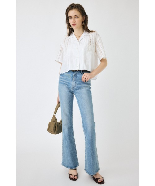 MOUSSY（マウジー） ジーンズ デニム デニムパンツ MVS L/BLU FLARE(L