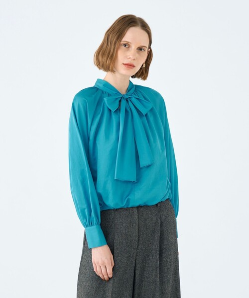 Ballsey（ボールジィ） ブラウス シャツ コットンシルクサテン 2-way