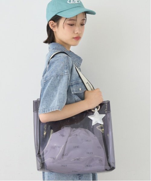 LOVETOXIC レッスンバッグ 「LTXC」ビニールトートバッグ キッズ 子供
