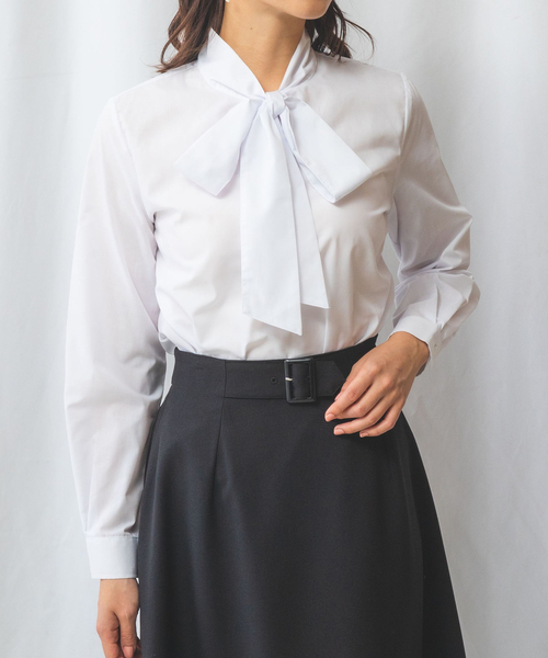 NARACAMICIE（ナラカミーチェ） ブラウス シャツ ホワイトスタンド