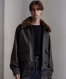 CLEL（クレイル） ブルゾン アウター 「CLEL」Cow Leather G-1 Blouson