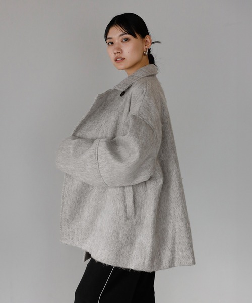 ENC コート アウター shaggy middle coat / シャギーミドルコート