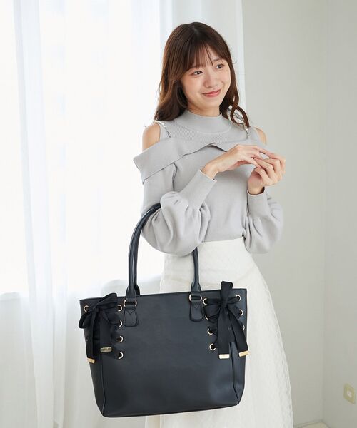MAJESTIC LEGON（マジェスティックレゴン） トートバッグ サイドレース