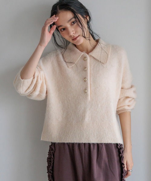 LOWRYS FARM（ローリーズファーム） ニット セーター ポロニットプル