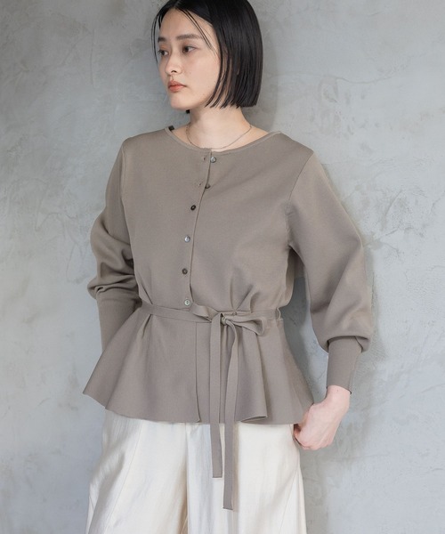 A part by（アパートバイ） カーディガン 「WEB限定」2WAYペプラム