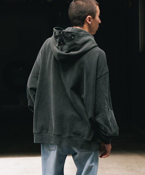 SUPPLIER（サプライヤー） パーカー Fleur Leather Patch Zip Hoodie