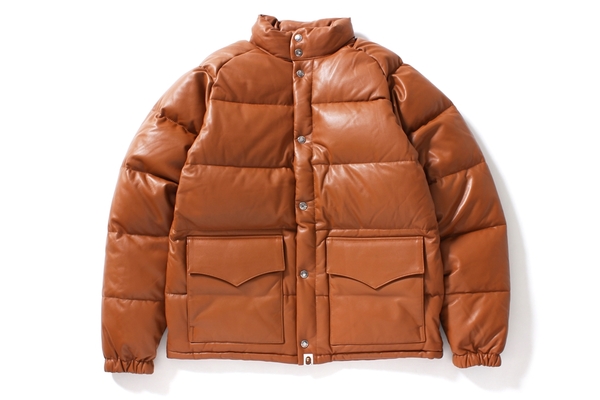 10月21日販売開始 エイプ LEATHER CLASSIC DOWN JACKET “HERO”キムタク