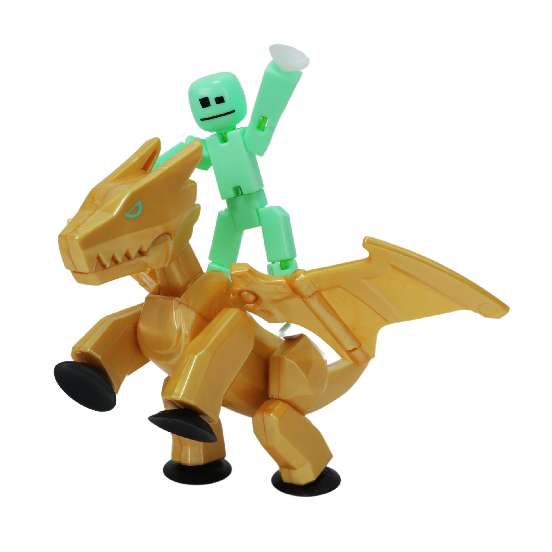 StikBot Gold Scorch Mega Monster & Mint Stikbot Duo: Stop Motion Set