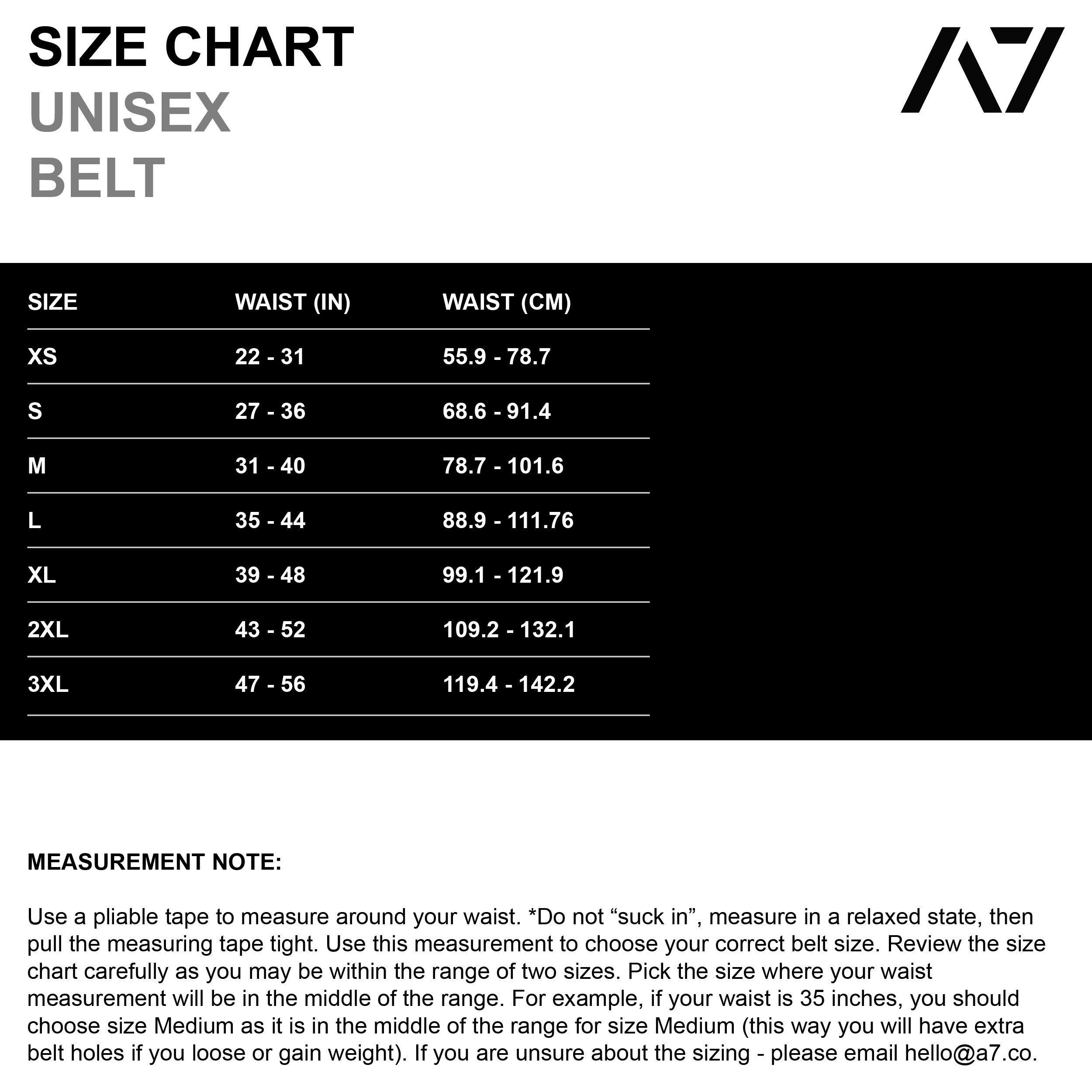 A7 Pioneer Cut Prong Belt | IPF Approved Powerlifting Belt | A7