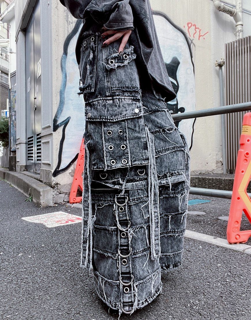 REFLEM【レフレム】2wayツギハギカーゴデニムパンツ/全3色