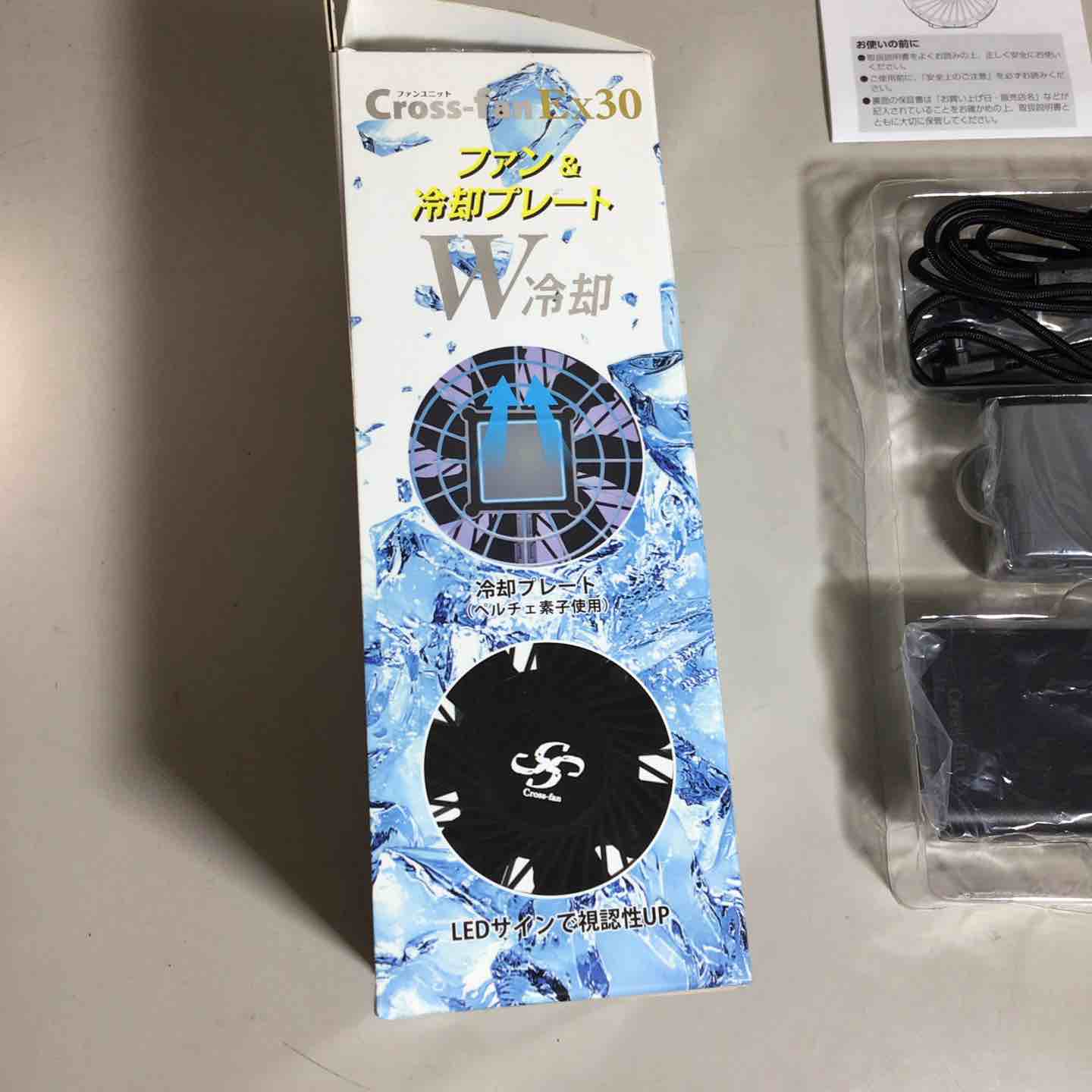 未使用品】 Cross fan Ex30 ペルチェプレート付き 空調ファンセット