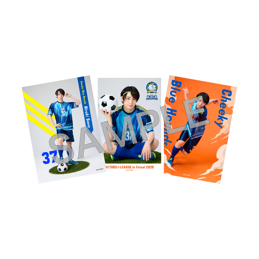 ACTORS☆LEAGUE in Futsal 2025』ブロマイド3枚セット Cheeky Blue