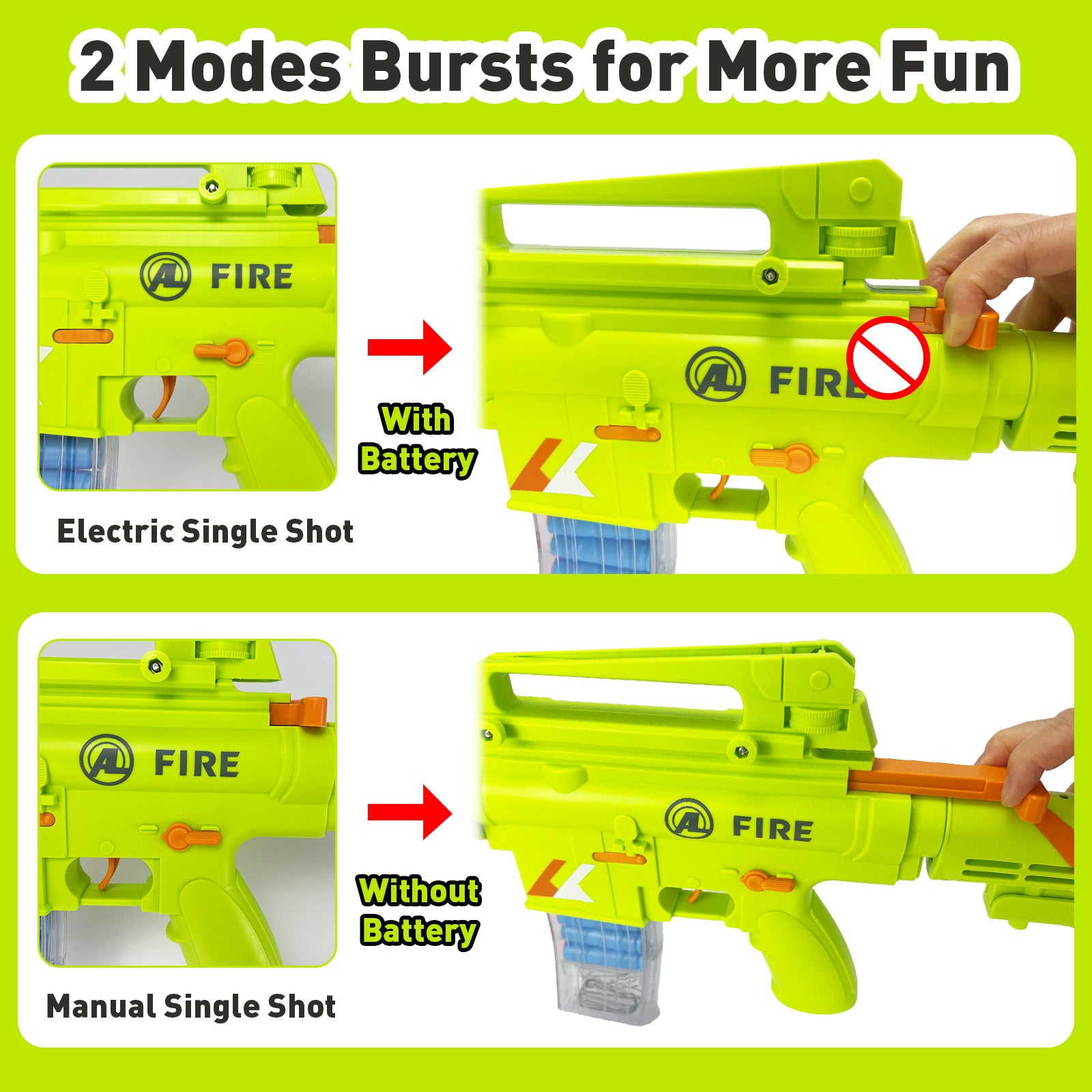 Cost-effective M16 toy electric rifle - Electric and manual firing