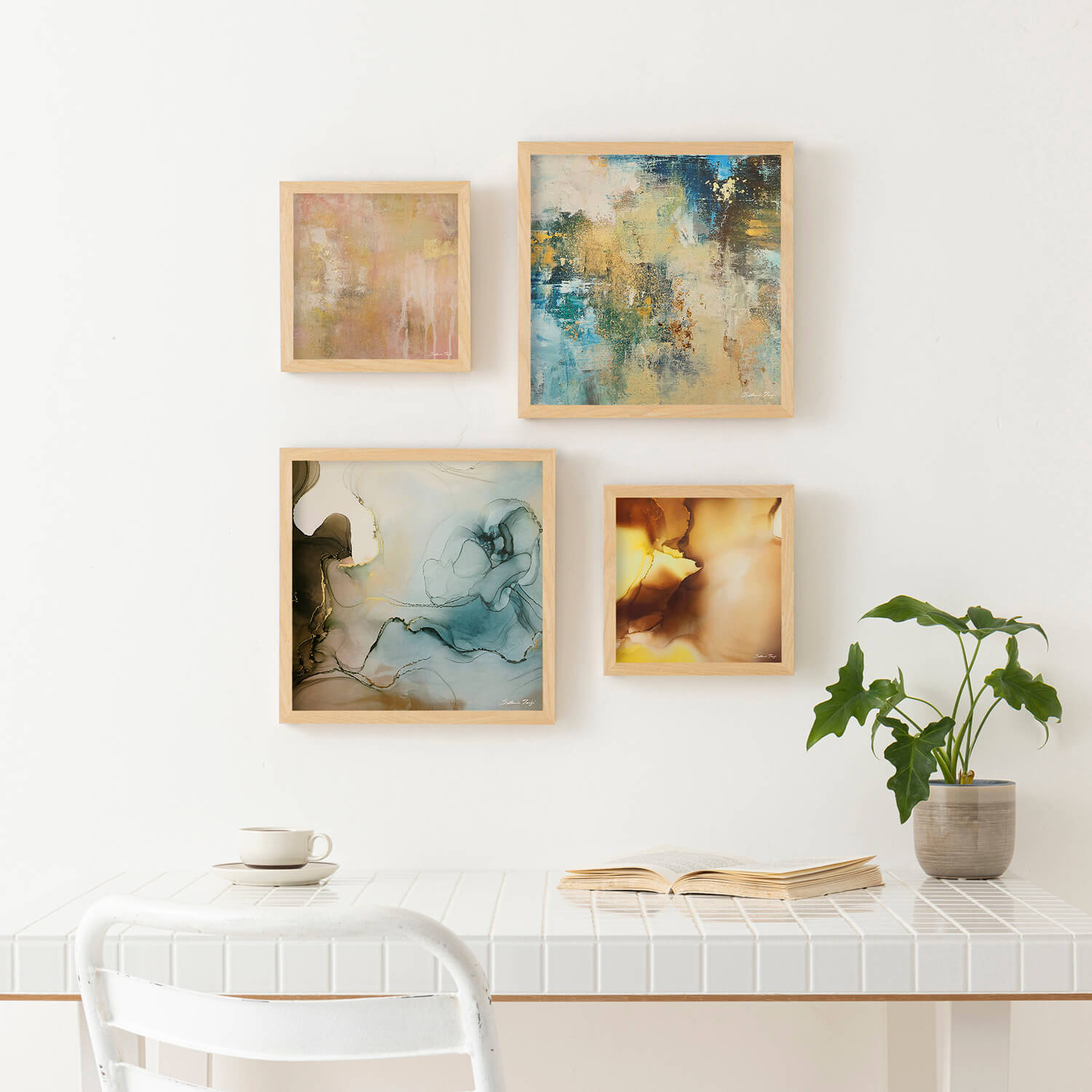 アートポスター | COFFEE BLUE（コーヒーブルー）フレームセット – a