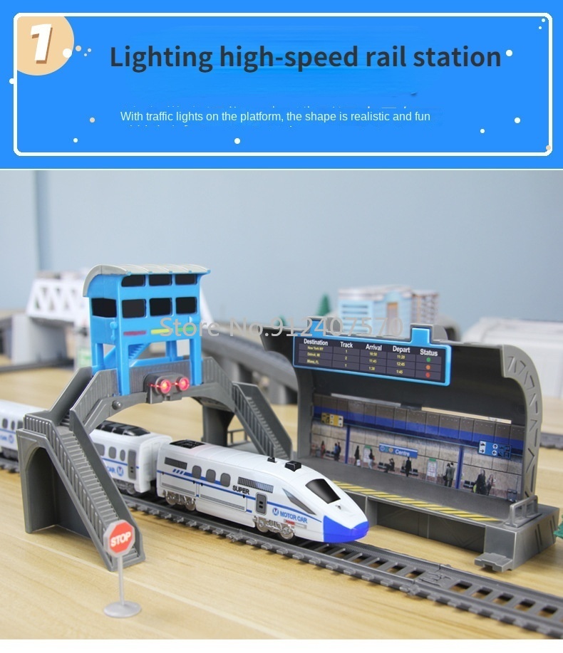 Electric Train High Speed Train Model Railway Track Harmony Rail