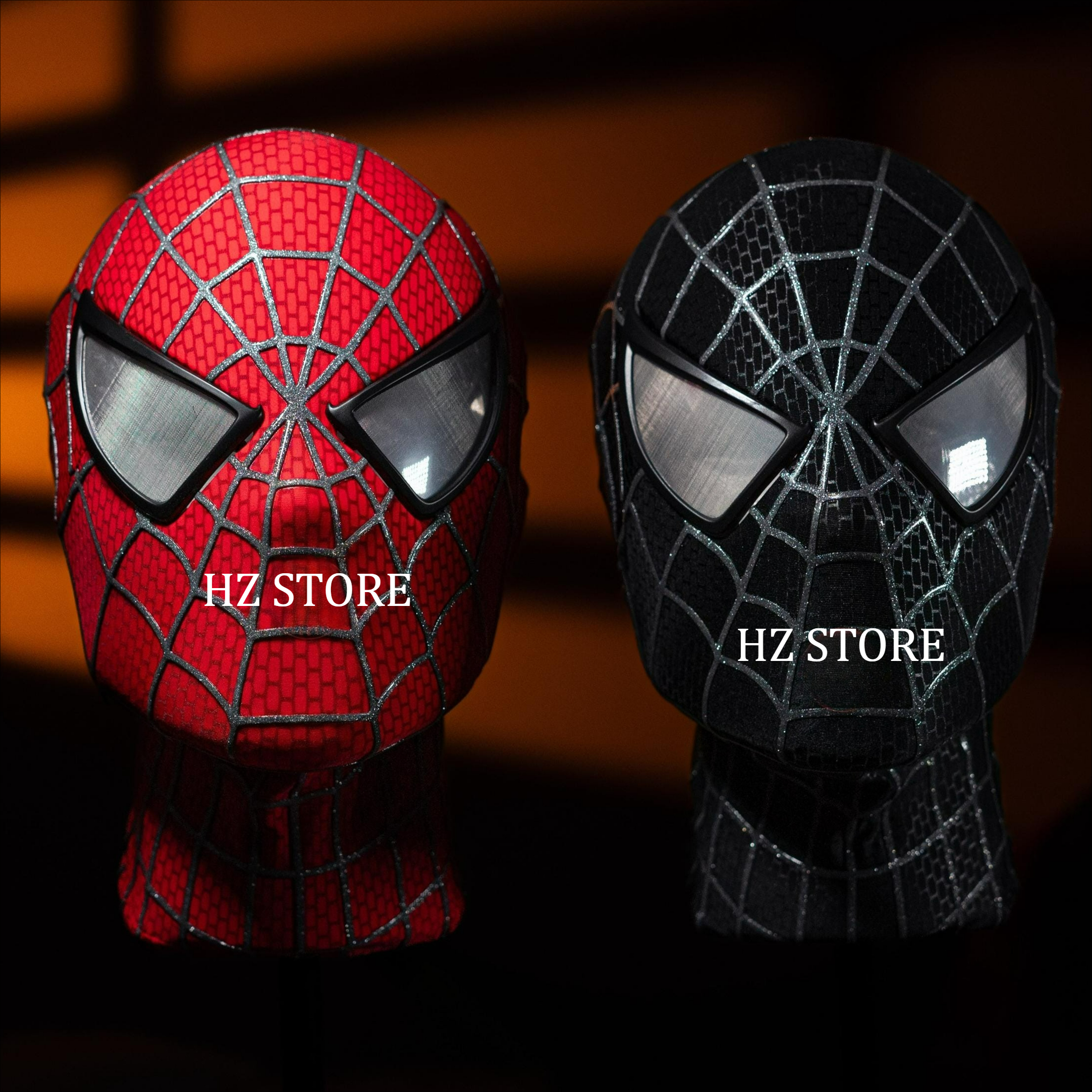 1:1 3D スパイダーマン トビー マスク フェイスシェルと取り外し可能な