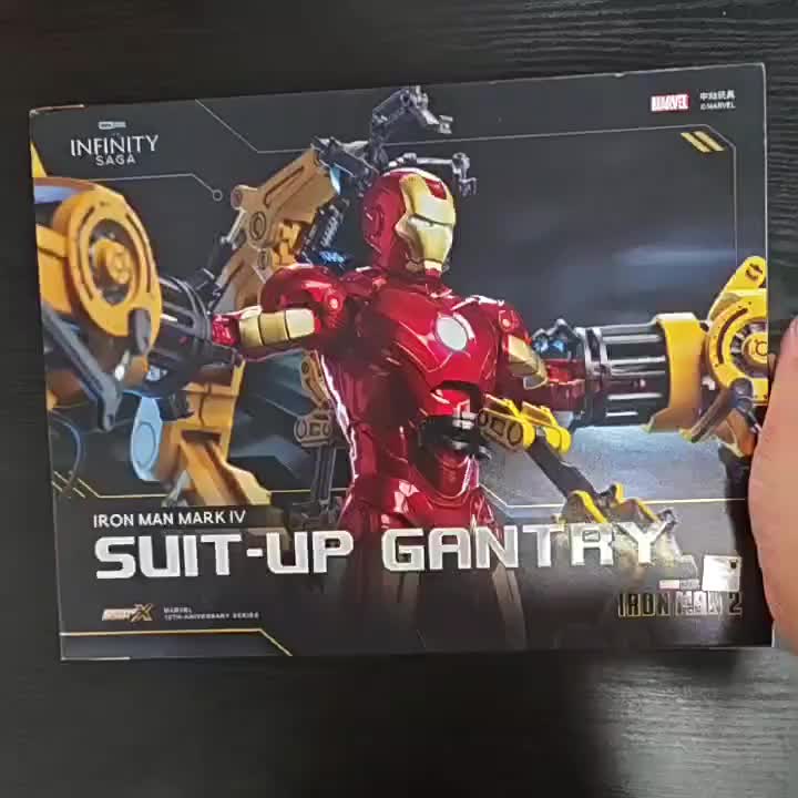 Zd toysアイアンマンmk6アクションフィギュア、mk4、スーツアップ