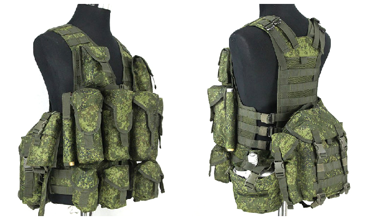 戦術的なロシアのベストの完全なセット,emr戦闘装備,モールバッグ,屋外