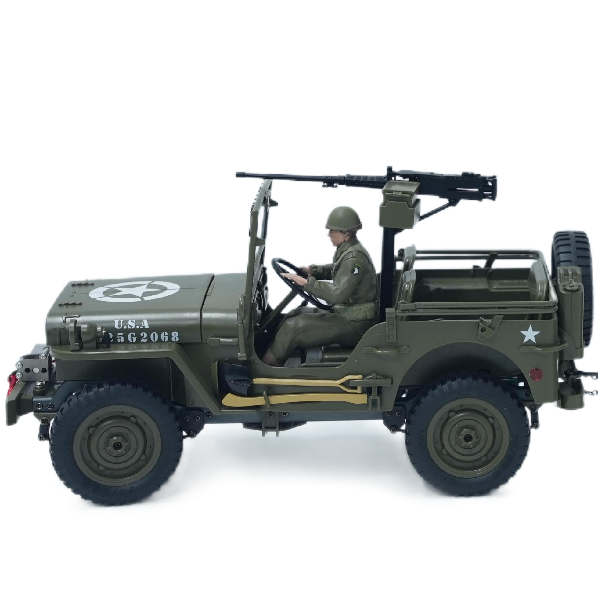 Willys Jeep-軍用トラックJJRC-C8815 rc,1:10,2.4g,4wd,リモコン