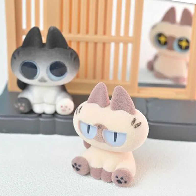 Genuine Moe Azukisan Series Blind Box Siamese Cat Bean Paste Mini