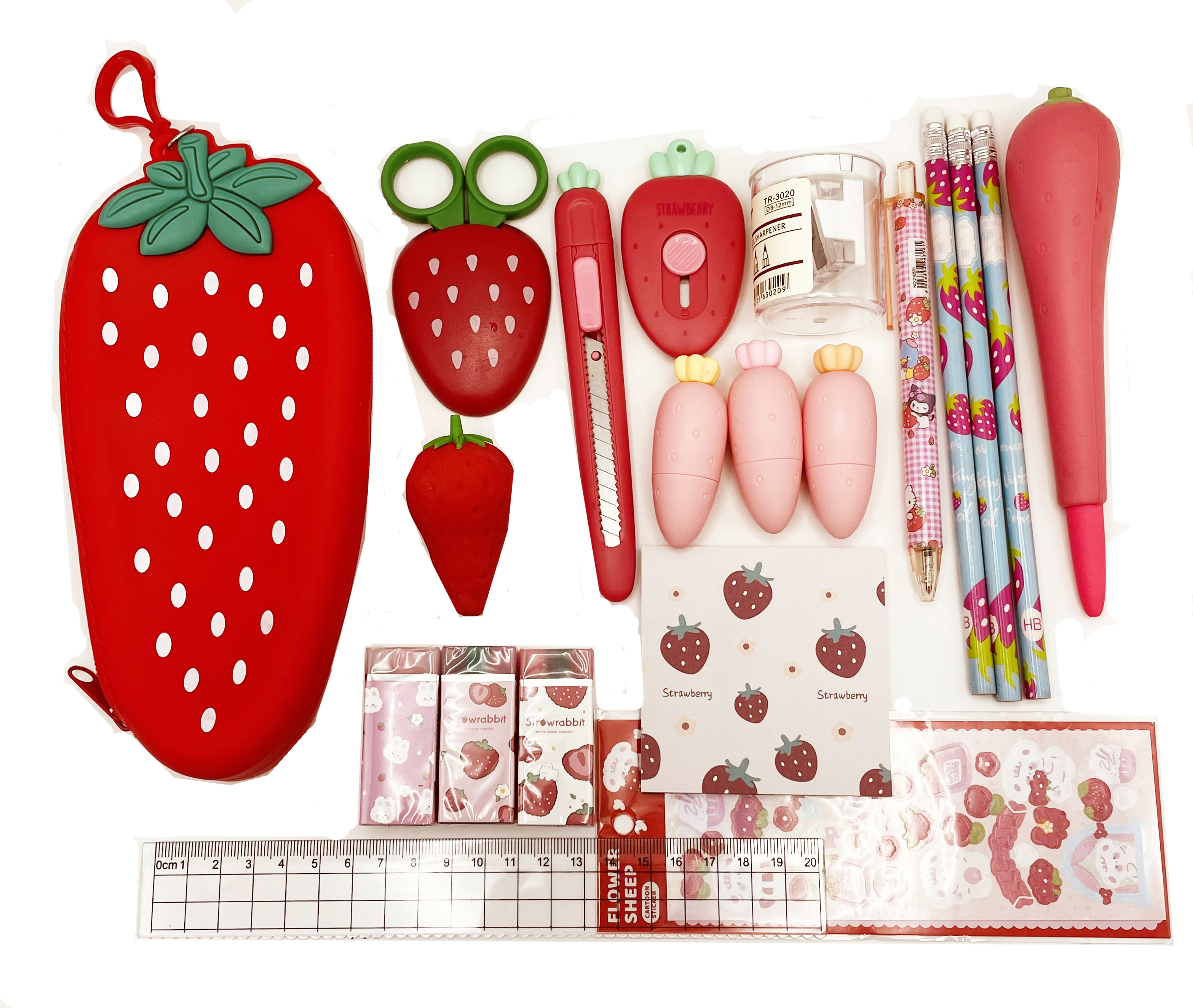 Sharkbang-文房具セット,クリエイティブ,人差し上げ,20個入りパック