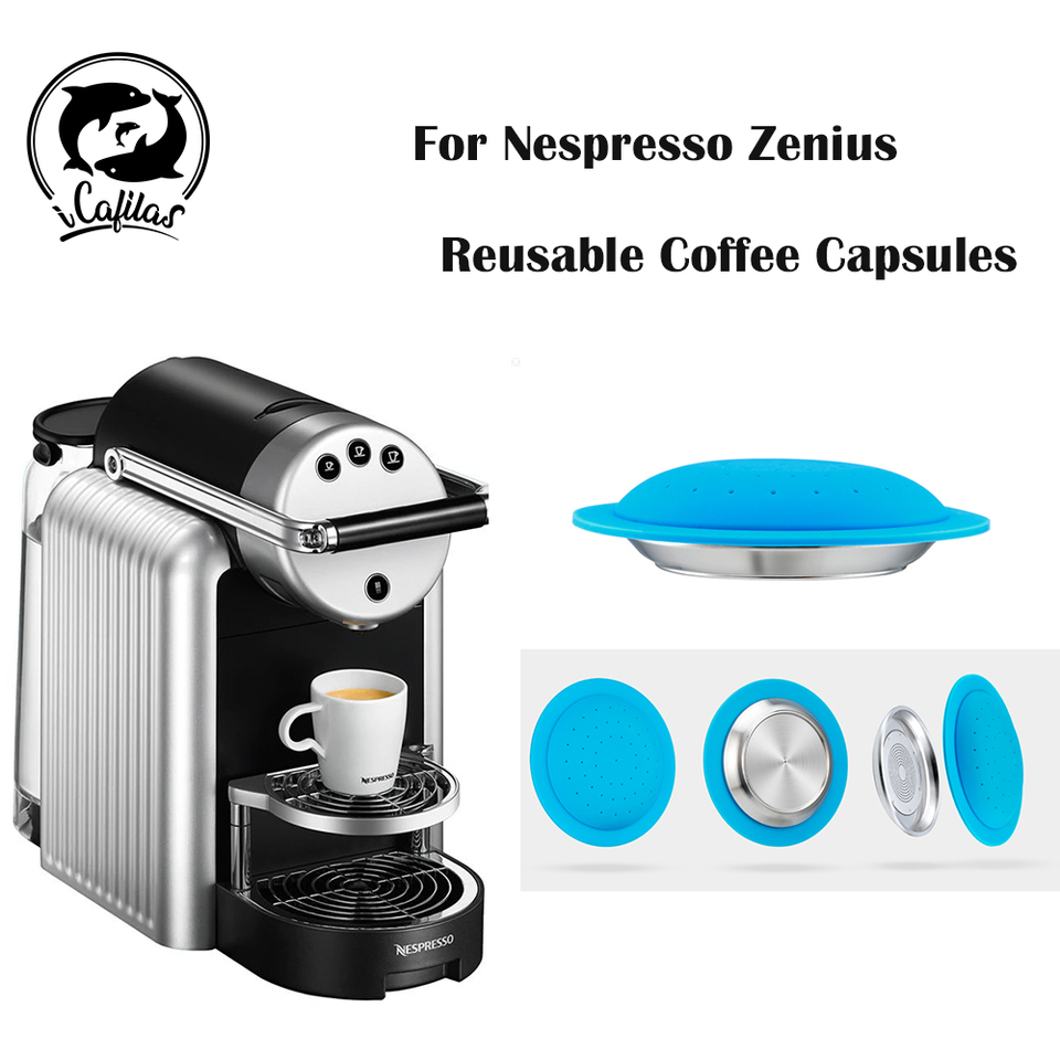 ネスプレッソとゼニアスステンレス用の再利用可能なコーヒーカプセル