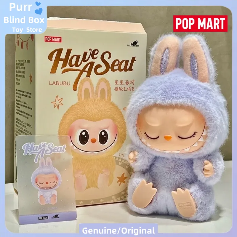 Genuine POP MART The Monsters Labubu V2 Have a seat Series Blind