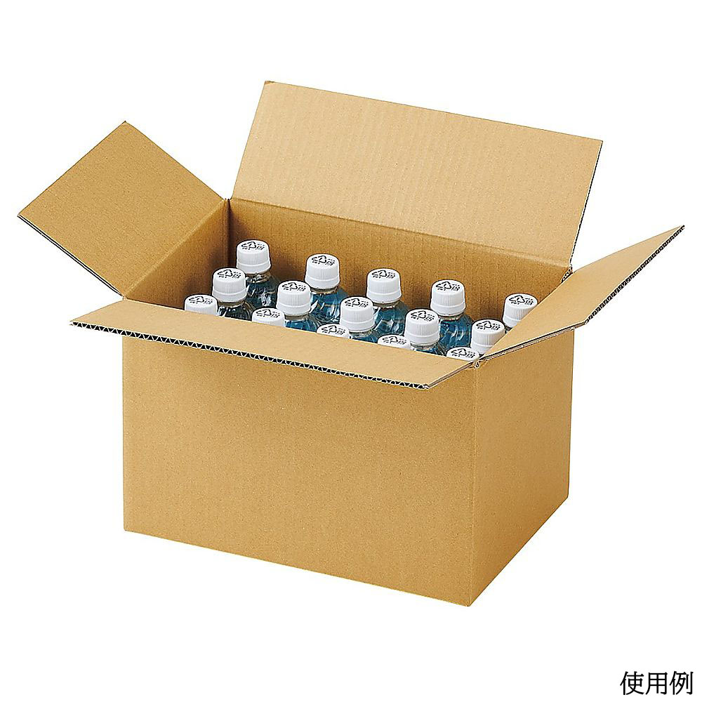 61-7329-83 ダンボールケース 35.4×24.4×25.1（16.1）cm 入数10枚 61