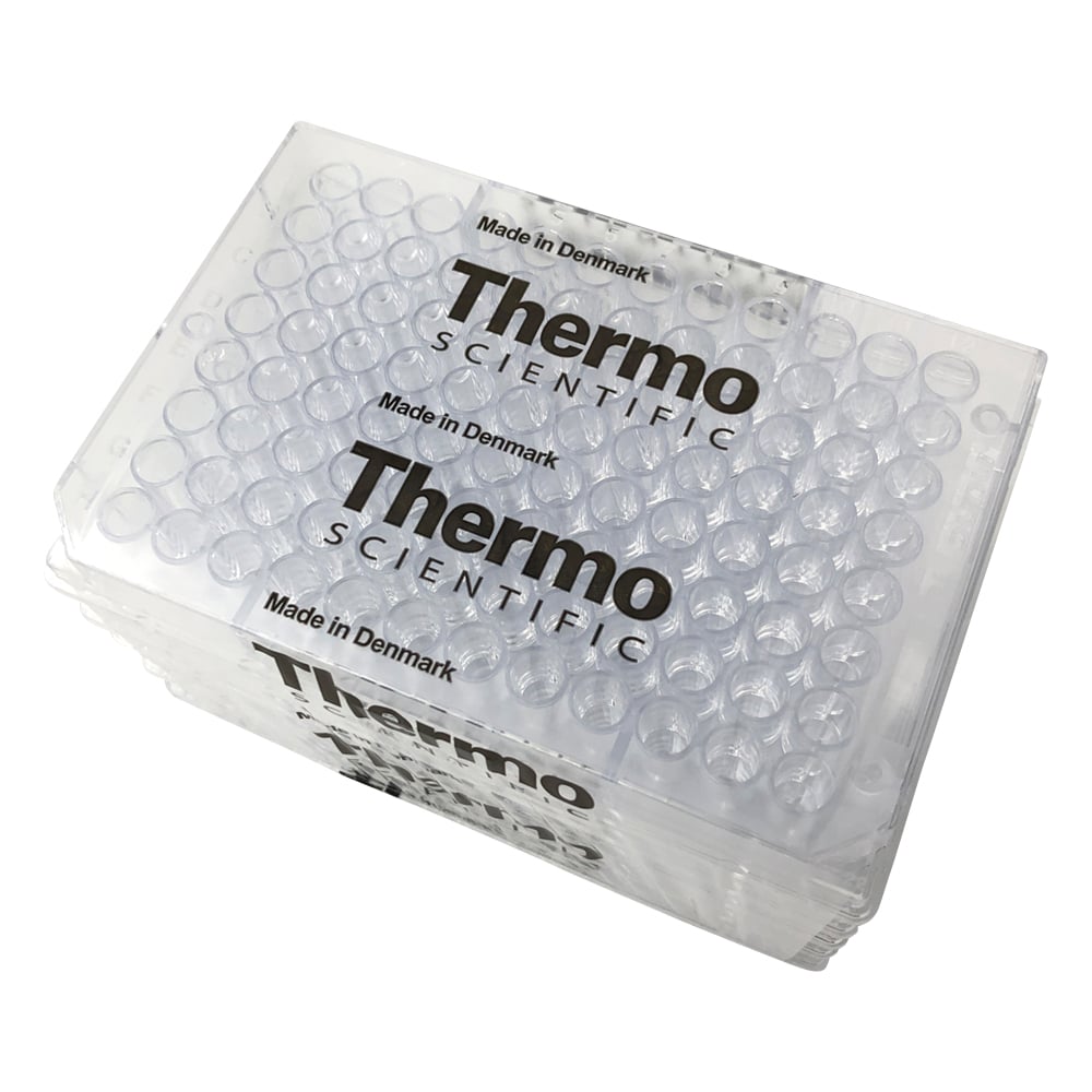 2-5471-04 マイクロウェルプレート（96ウェルプレート） 平底（フタ