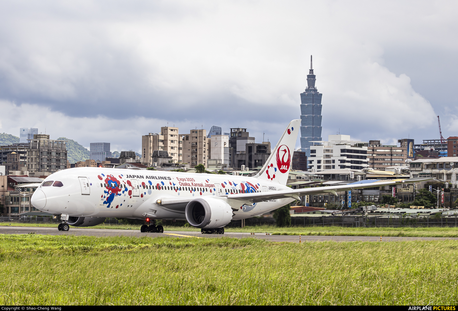 JAL - Japan Airlines Boeing 787-8 Dreamliner JA823J at Taipei Sung