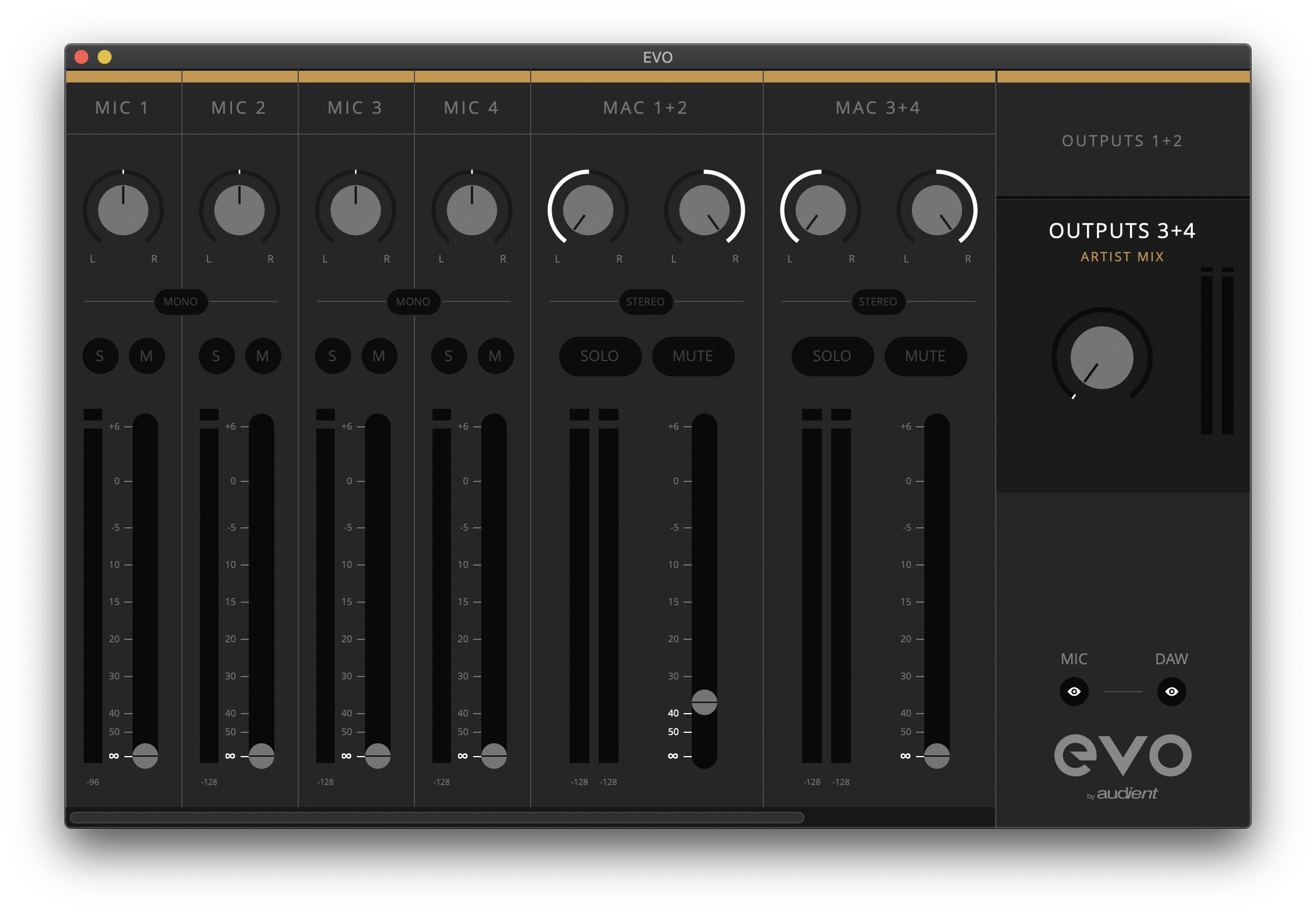 AUDIENT | evo 8 | USB オーディオ・インターフェイス | 製品情報