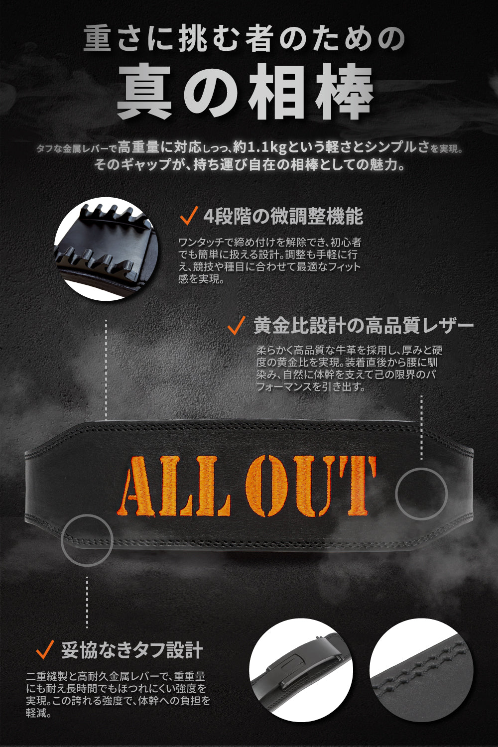 レバーアクションベルト