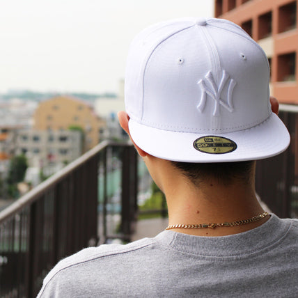 ニューエラ キャップ 59FIFTY ニューヨーク ヤンキース WHITEOUT