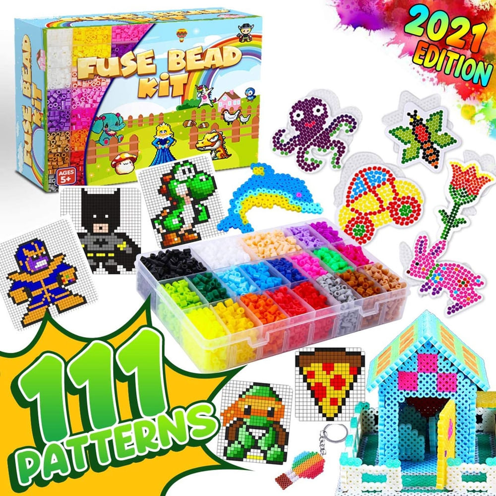 GoodyKing 5500 pcs + Arts and Crafts Fuse Beads Kit for Kids with