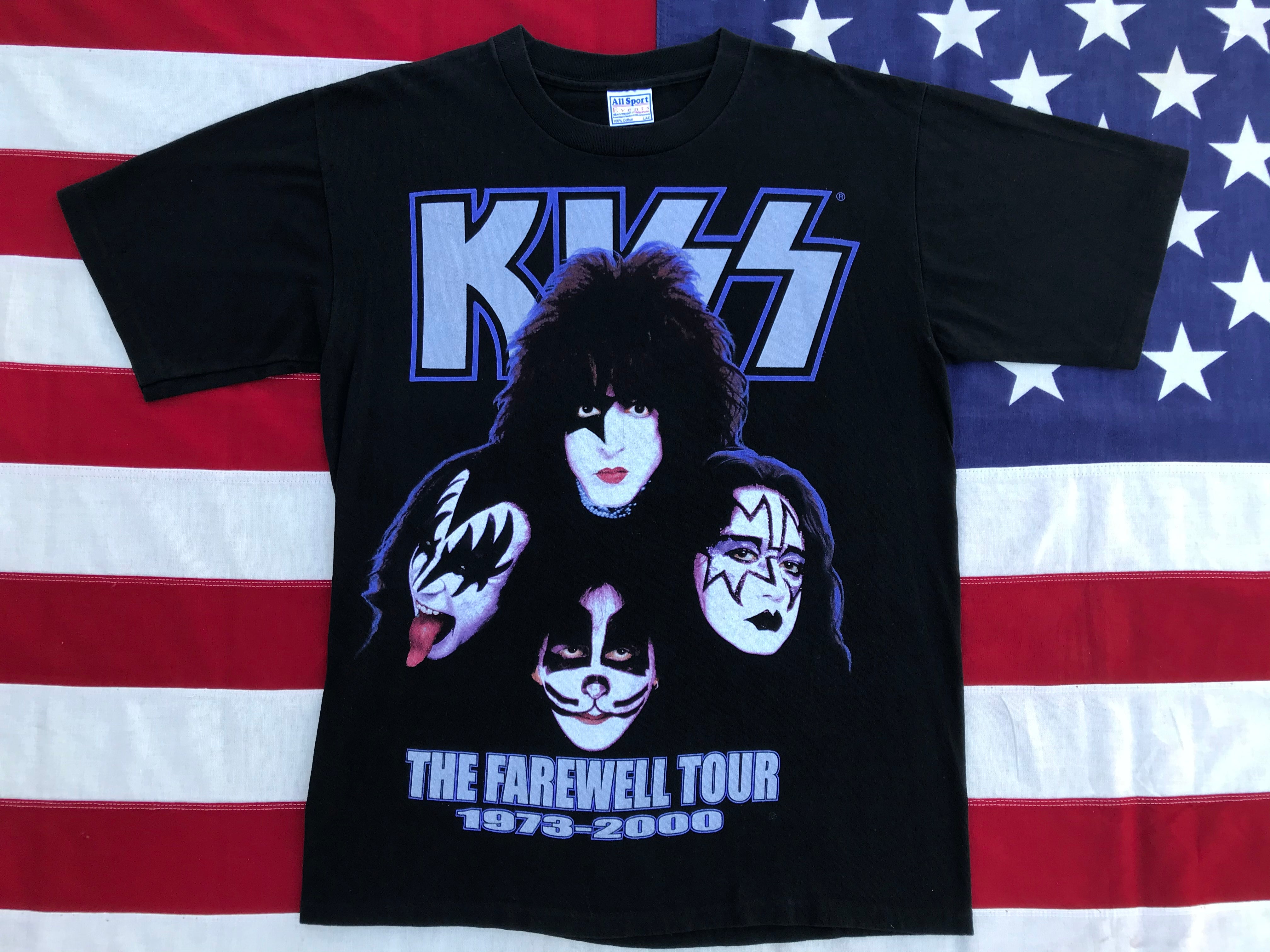 Kiss ®️The Farewell Tour 1973-2000 Original Vintage Rock T-Shirt