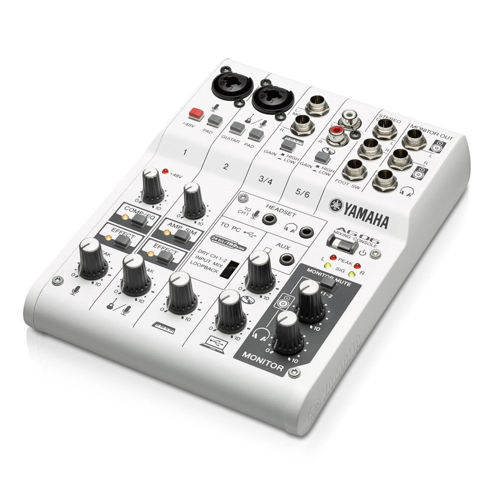 Yamaha AG06 6-channel Mixer and USB Audio Interface | Ampursound