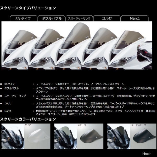 2313302 ゼログラビティ ZERO GRAVITY スクリーン スポーツツーリング