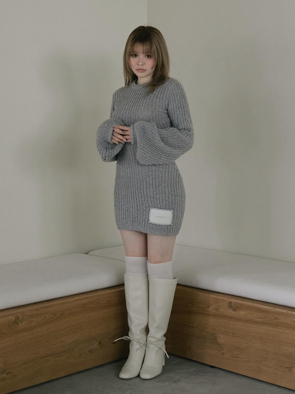ANDMARY】Mel knit mini dress