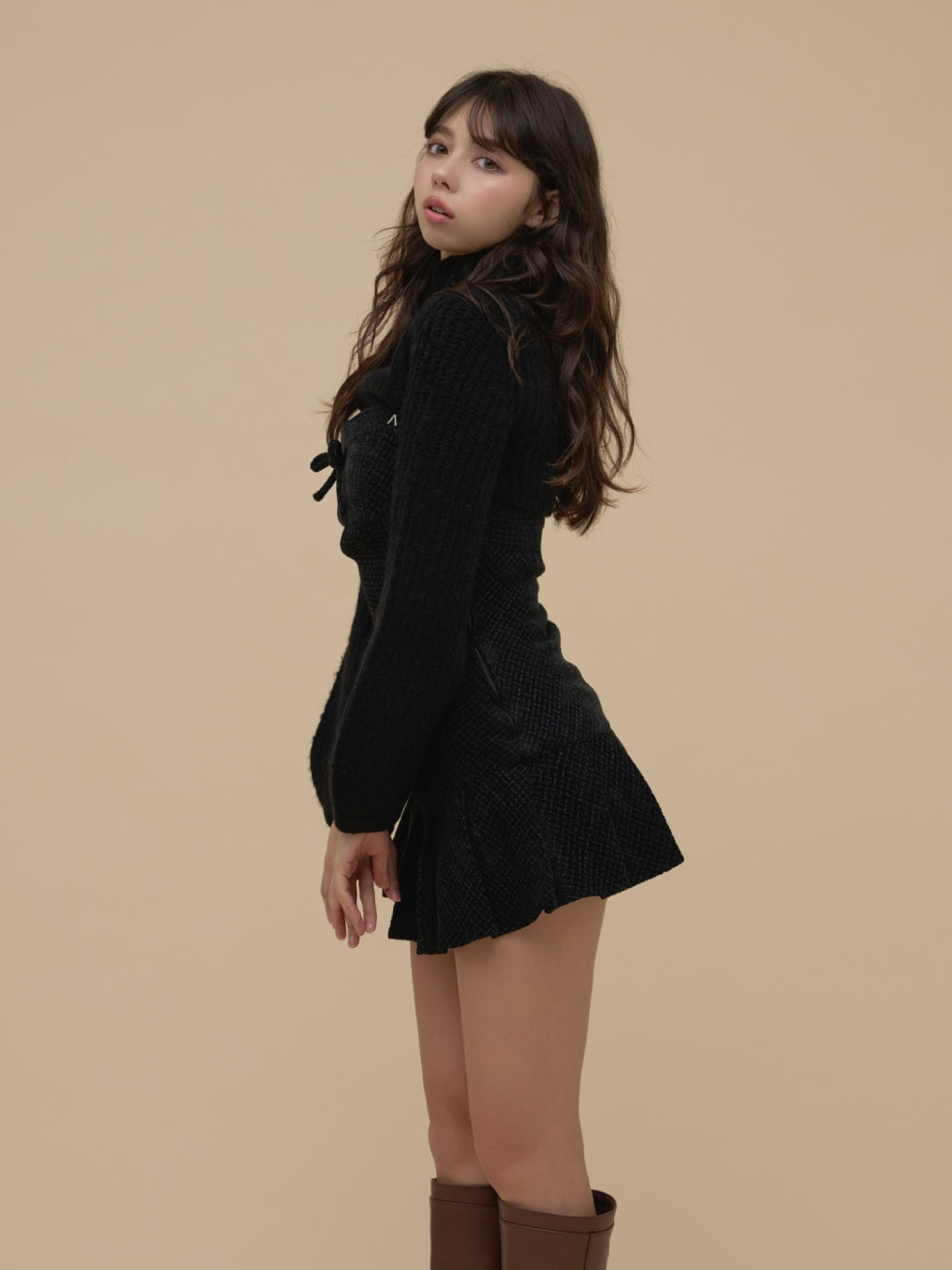 ANDMARY】Twiggy tweed mini dress