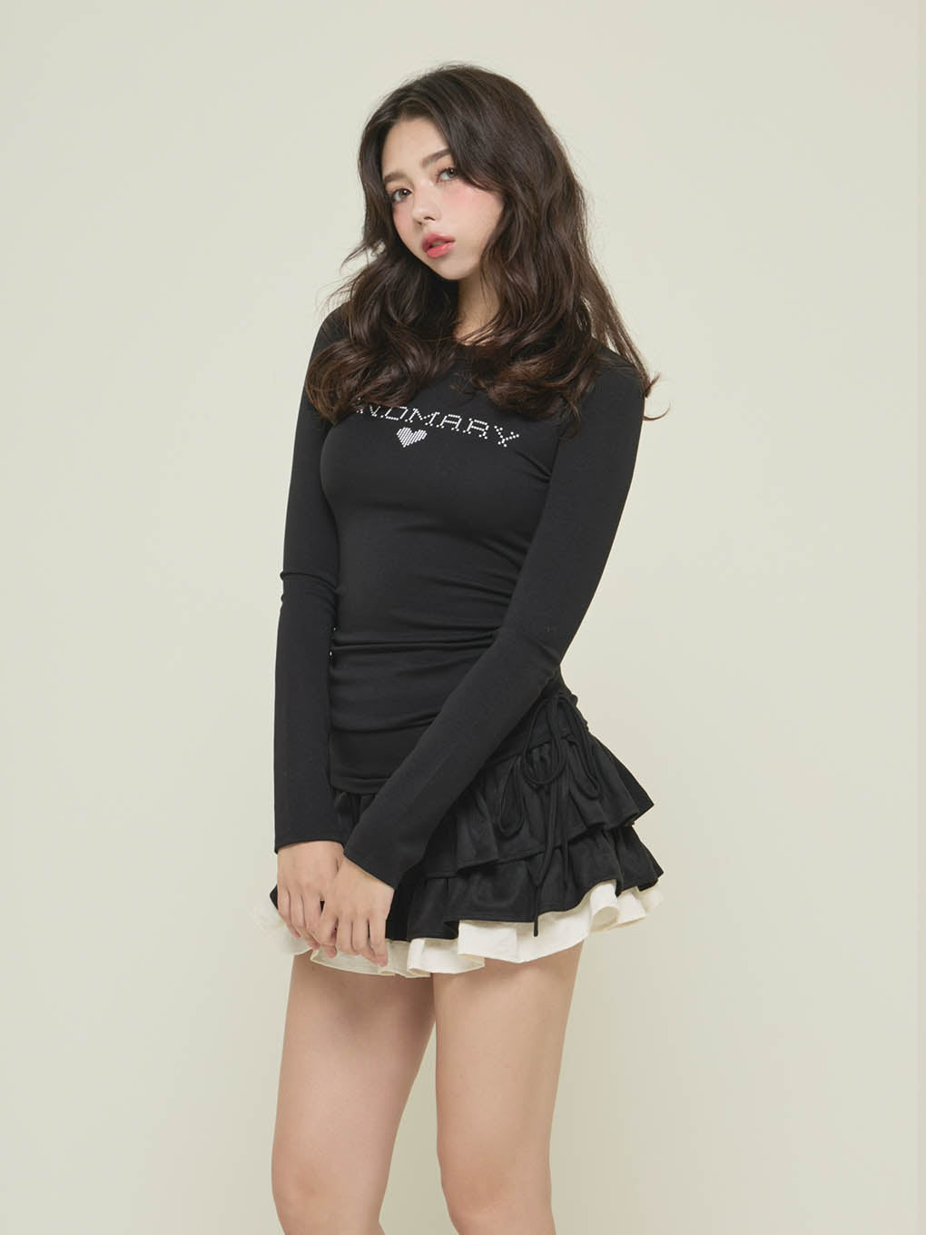 ANDMARY】Dot mary logo tops