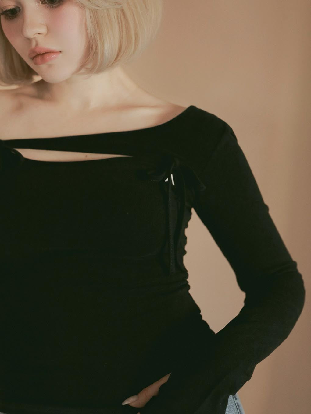 ANDMARY】Ami ribbon tops