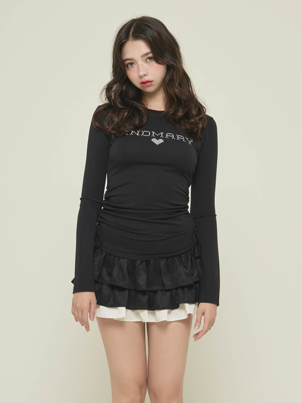 ANDMARY】Dot mary logo tops