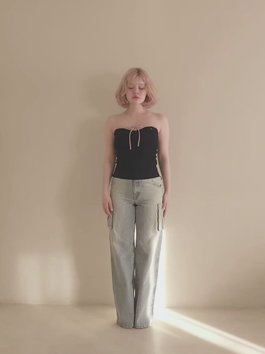 ANDMARY】Tiana knit bare tops